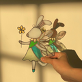 Fairy rabbit sun catcher